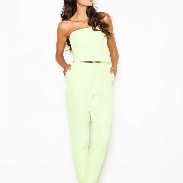 Chic Sleeveless Jumpsuit with Stylish Pockets and Flattering Belt