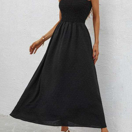 Chic Sleeveless Sling Print Maxi Dress for Effortless Elegance - Très Elite