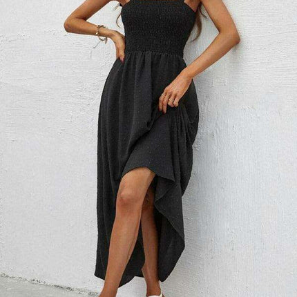 Chic Sleeveless Sling Print Maxi Dress for Effortless Elegance - Très Elite