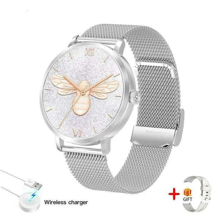 Chic Smart NFC Watch for Women with Bluetooth Calling, GPS, and Health Monitoring - Très Elite