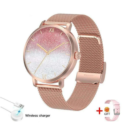 Chic Smart NFC Watch for Women with Bluetooth Calling, GPS, and Health Monitoring - Très Elite