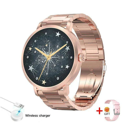 Chic Smart NFC Watch for Women with Bluetooth Calling, GPS, and Health Monitoring - Très Elite