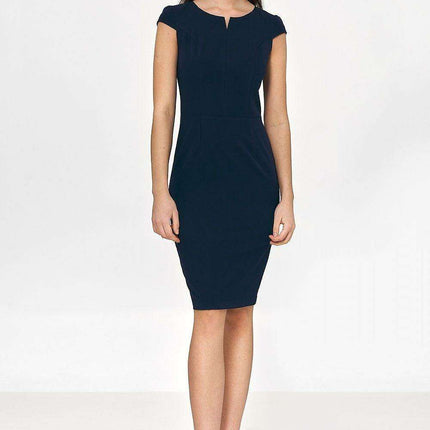 Chic Sophisticated Tailored Midi Dress For Office And Events - Très Elite