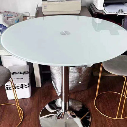 Chic Space-Saving Tempered Glass Dining Table Set for Modern Living - Très Elite
