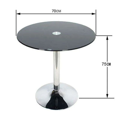 Chic Space-Saving Tempered Glass Dining Table Set for Modern Living - Très Elite