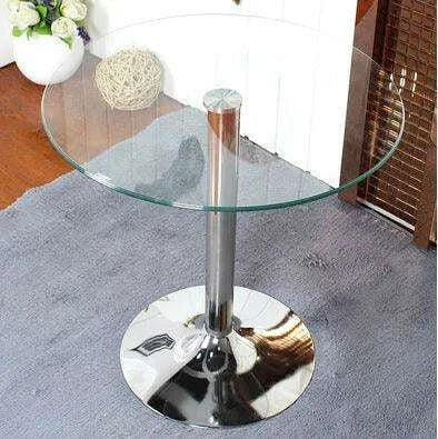Chic Space-Saving Tempered Glass Dining Table Set for Modern Living - Très Elite