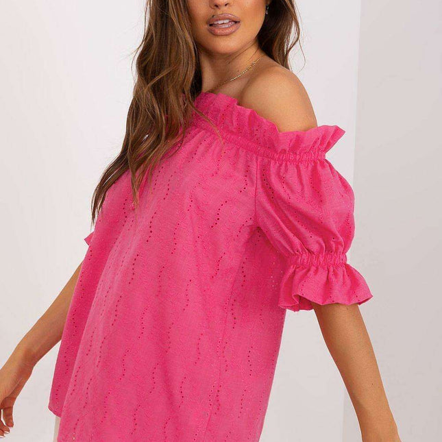 Chic Spanish Lace Cotton Top