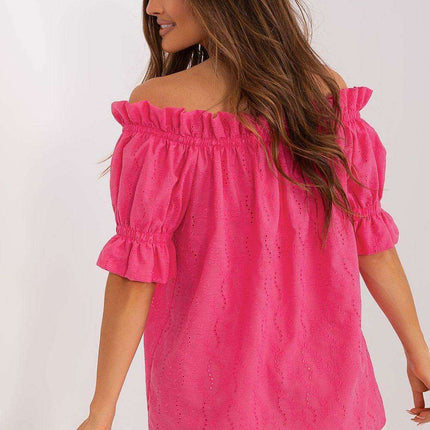 Chic Spanish Lace Cotton Top - Très Elite