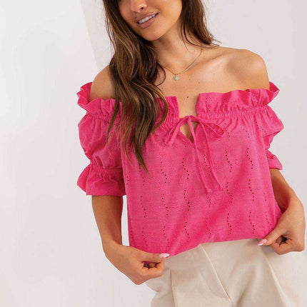 Chic Spanish Lace Cotton Top - Très Elite