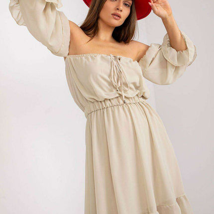 Chic Spanish Ruffled Sleeve Day Dress - Très Elite