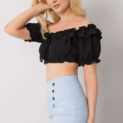 Chic Spanish-Style Tie-Front Top - Très Elite