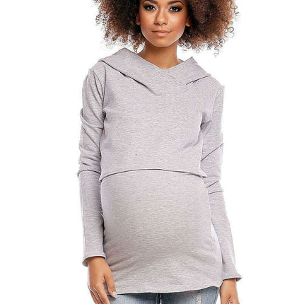 Chic Sporty Maternity Hoodie with Hidden Nursing Feature - Très Elite