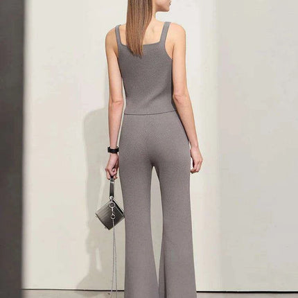 Chic Square Neck Knitted Summer Camisole Top for Women - Très Elite