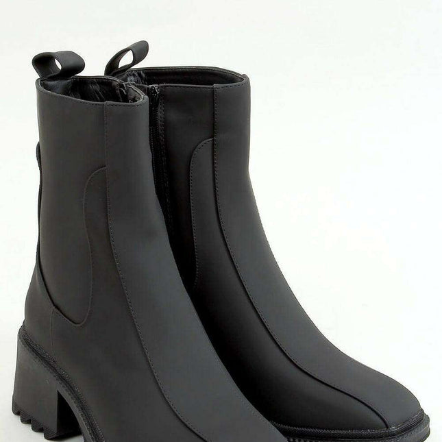 Chic Square Toe Heel Boots Model 157794