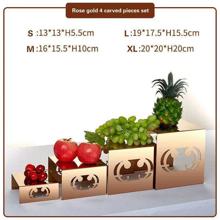 Chic Stainless Steel Dessert and Fruit Display Set - Ideal for Weddings and Special Celebrations - Très Elite