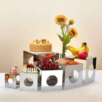 Chic Stainless Steel Dessert and Fruit Display Set - Ideal for Weddings and Special Celebrations - Très Elite