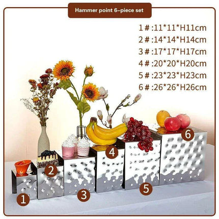 Chic Stainless Steel Dessert and Fruit Display Set - Ideal for Weddings and Special Celebrations - Très Elite