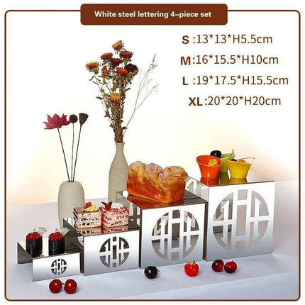 Chic Stainless Steel Dessert and Fruit Display Set - Ideal for Weddings and Special Celebrations - Très Elite