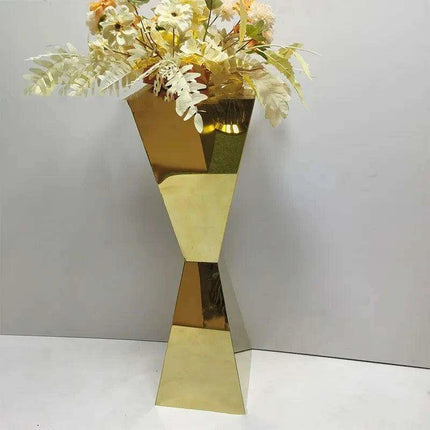 Elegant Stainless Steel Floral Display Stands - Versatile Event Decoration Essentials