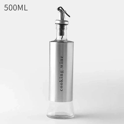Chic Stainless Steel and Glass Oil and Vinegar Dispenser: A Culinary Must-Have - Très Elite