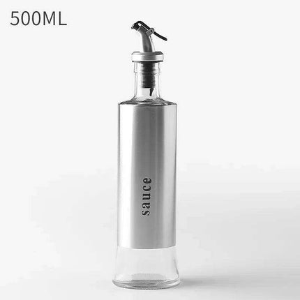 Chic Stainless Steel and Glass Oil and Vinegar Dispenser: A Culinary Must-Have - Très Elite