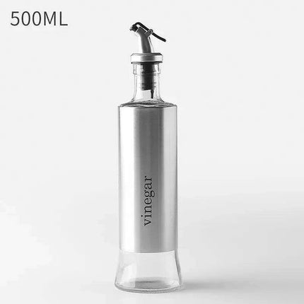 Chic Stainless Steel and Glass Oil and Vinegar Dispenser: A Culinary Must-Have - Très Elite