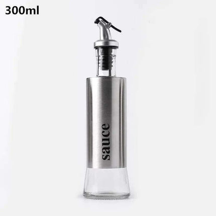 Chic Stainless Steel and Glass Oil and Vinegar Dispenser: A Culinary Must-Have - Très Elite