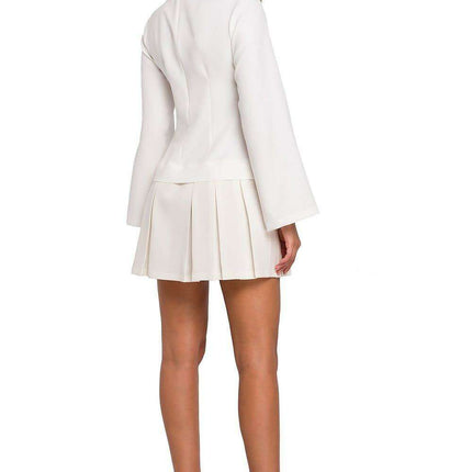Chic Stand-Up Collar Cocktail Dress with Flared Sleeves - Très Elite