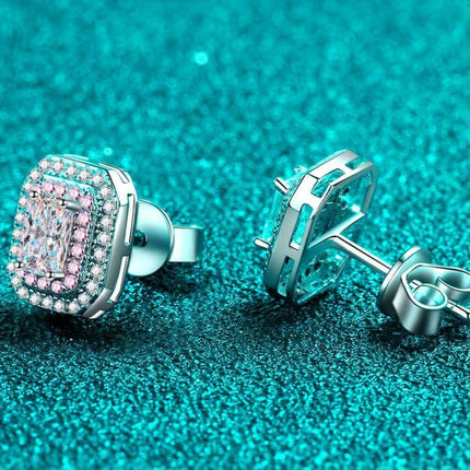 Chic Sterling Silver Earrings with Lab-Grown Diamond and Zircon - Très Elite