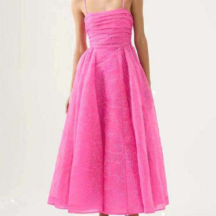 Chic Strapless Maxi Dress with Unique Sling Waist - Timeless Romance - Très Elite