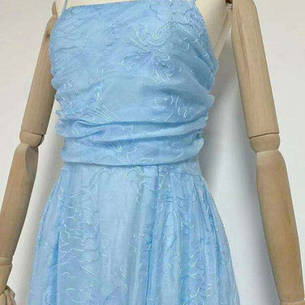 Chic Strapless Maxi Dress with Unique Sling Waist - Timeless Romance - Très Elite