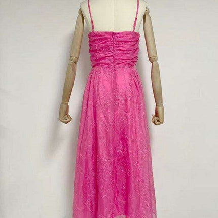 Chic Strapless Maxi Dress with Unique Sling Waist - Timeless Romance - Très Elite