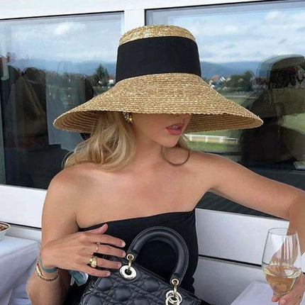 Chic Straw Hat for Women: Ultimate Sun Protection and Style - Très Elite