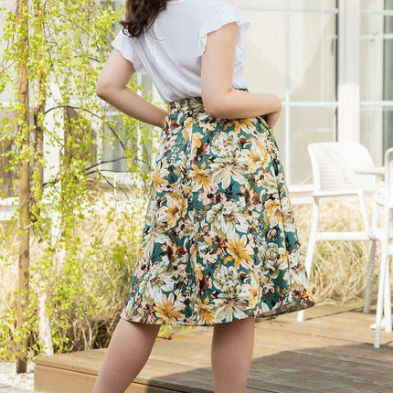 Chic Stretch Cotton Maxi Skirt for Effortless Elegance - Très Elite