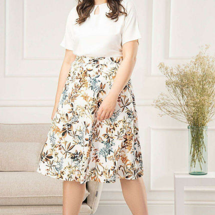 Chic Stretch Cotton Maxi Skirt for Effortless Elegance - Très Elite