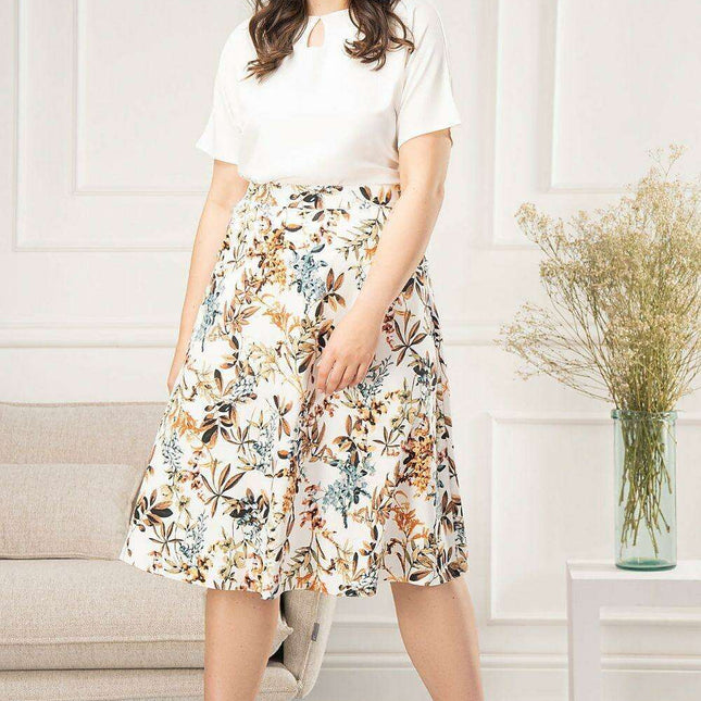 Chic Stretch Cotton Maxi Skirt for Effortless Elegance