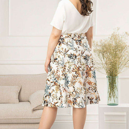 Chic Stretch Cotton Maxi Skirt for Effortless Elegance - Très Elite