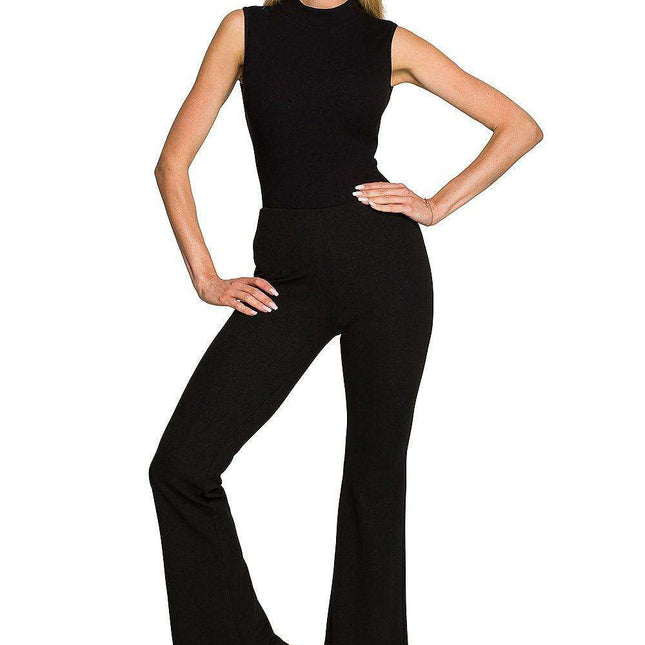Chic Stretchy Bell Bottom Trousers for Women