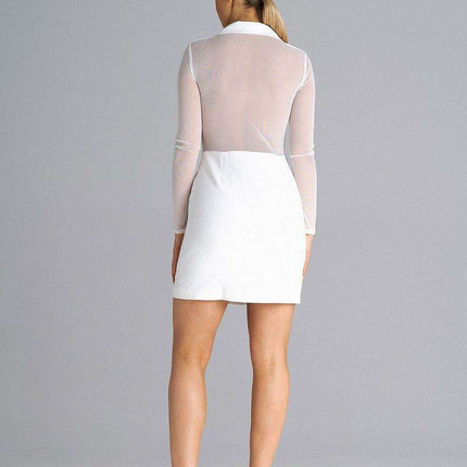 Chic Stretchy Mini Dress with Flexible Sizing Options - Très Elite