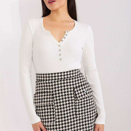 Chic Striped Cotton Elegance Blouse