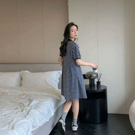 Chic Striped Family Matching Outfits for Parents and Kids in Trendy Korean Style - Très Elite