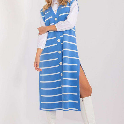 Chic Striped Midi Dress with Romantic Heart Neckline for Everyday Elegance