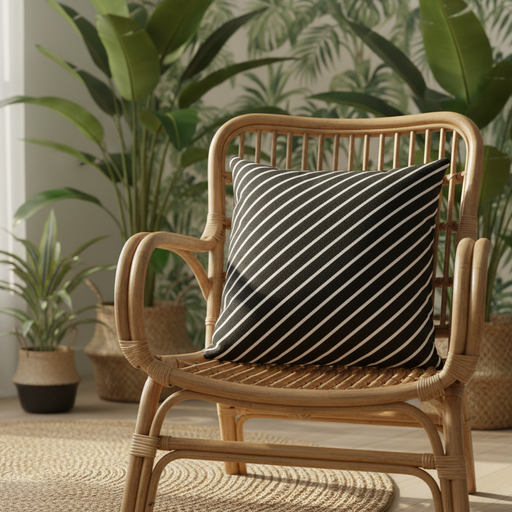 Chic Striped Throw Pillow Cover for Elegant Home Decor - Très Elite