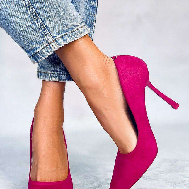 Chic Suede Stiletto Pumps - Style 177361