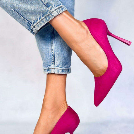 Chic Suede Stiletto Pumps - Style 177361 - Très Elite