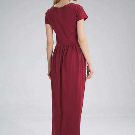 Chic Summer Cotton Maxi Dress with Graceful Side Slit - Très Elite