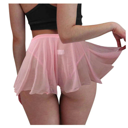 Chic Summer High-Waisted Ruffled Mesh Skort - Très Elite