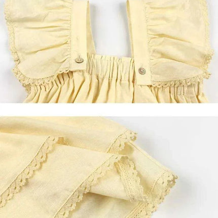 Chic Summer Lace Top and Shorts Set for Girls - Fashionable Casual Outfit - Très Elite