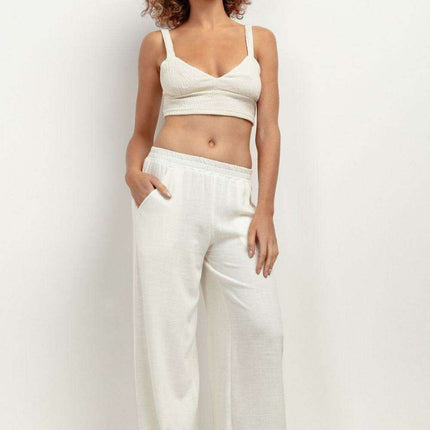 Chic Summer-Ready Wide-Leg Linen Pants for Modern Women - Très Elite