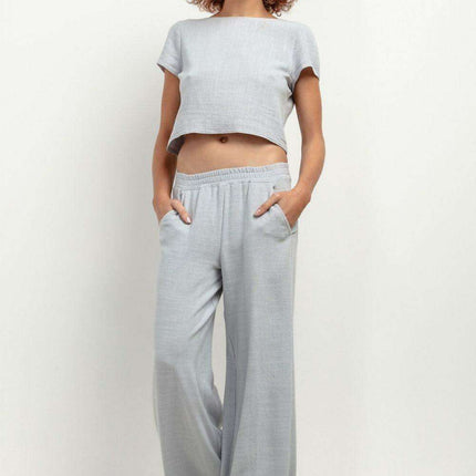Chic Summer-Ready Wide-Leg Linen Pants for Modern Women - Très Elite